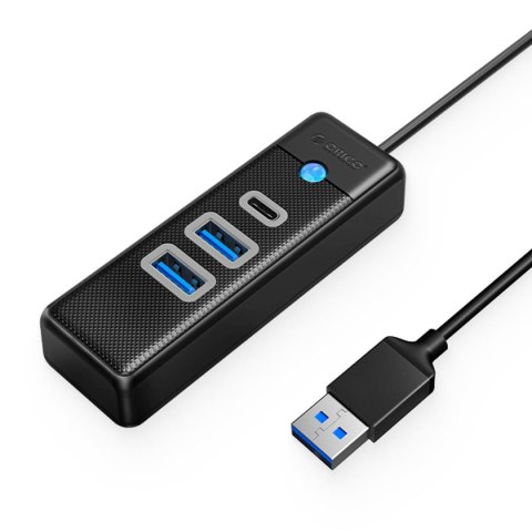 Hub USB-A Orico PWC2U-U3-015-BK-EP 2x USB 3.1 + USB-C, czarny