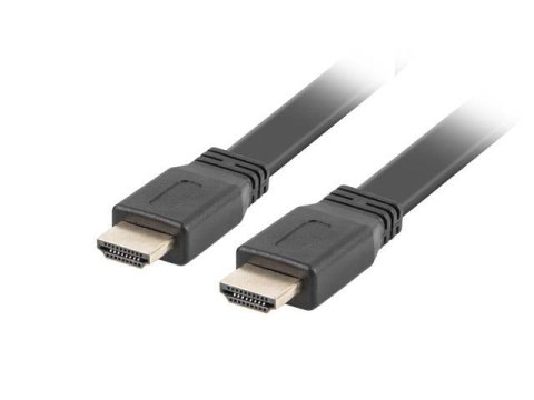 Kabel HDMI Lanberg M/M v2.0 5m czarny flat