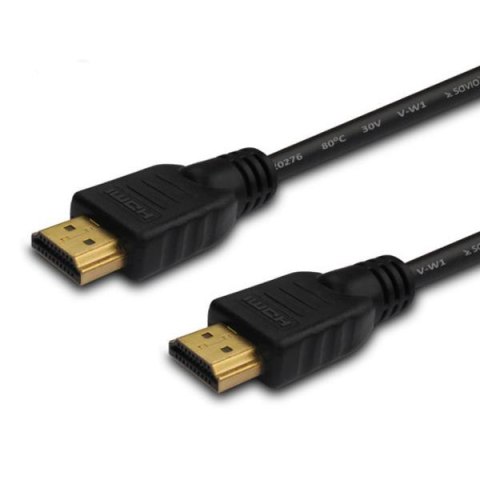 Kabel HDMI Savio CL-06 3m, czarny, złote końcówki, v1.4 high