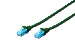 Patchcord DIGITUS UTP kat. 5e 10m PVC zielony