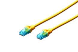 Patchcord DIGITUS UTP kat. 5e 10m PVC żółty