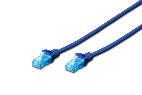 Patchcord DIGITUS UTP kat. 5e 5m PVC niebieski