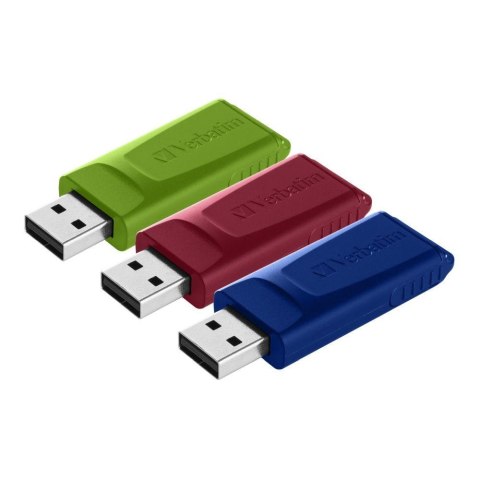 Pendrive Verbatim Store 'n' Go Slider 16GB USB 2.0 (3-pack)