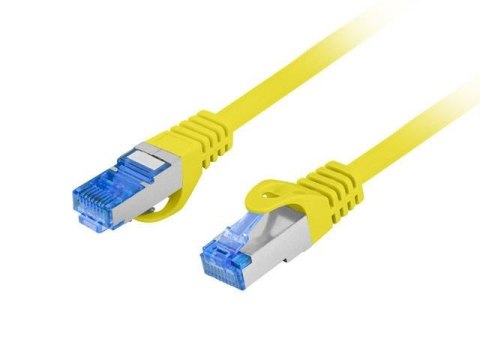 Patchcord Lanberg S/FTP kat.6A 0,25m LSZH CCA fluke passed żółty