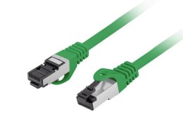 Patchcord Lanberg S/FTP kat.8.1 0,25m LSZH CU fluke passed zielony