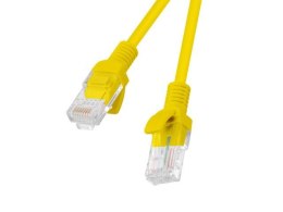 Patchcord Lanberg UTP kat.6 0,25m żółty