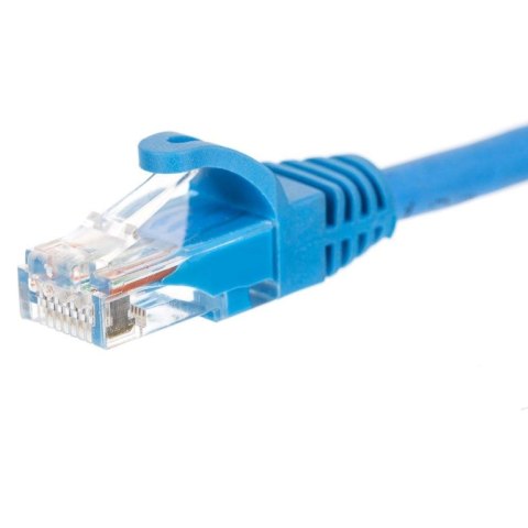 Patchcord RJ45, Netrack osłonka zalewana, kat. 6 UTP, 2m niebieski