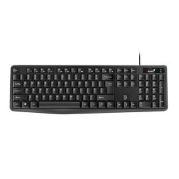 Klawiatura przewodowa Genius KB-117 Offcie black, Full size, odporna na zalanie