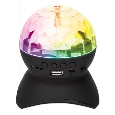 Kula Disco LED Manhattan z Głośnikiem Bluetooth MP3/USB/MicroSD/ Radio