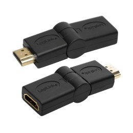 Adapter HDMI LogiLink AH0011 kątowy 180°, HDMI (M)>HDMI (F)