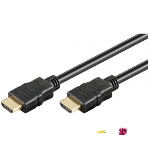 Kabel HDMI Techly HDMI-HDMI M/M 1,4 Ethernet 3D 4K, ekranowany, 2m, czarny