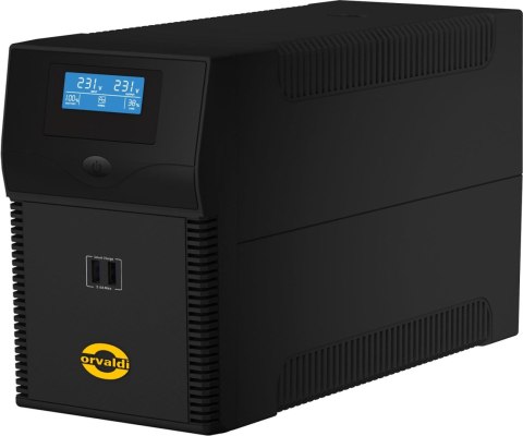 Zasilacz awaryjny UPS ORVALDI i2000 LCD USB line-interactive