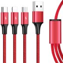 Unitek 3-in-1 USB Charging Cable C4049RD