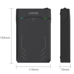 Unitek Obudowa USB 3.1 do HDD 2,5