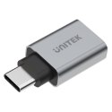 Unitek Y-A025CGY adapter USB TypC do USB (F) ALU