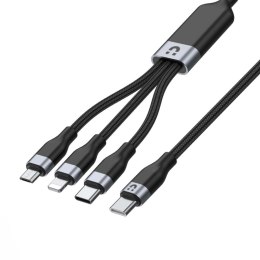 Unitek przewód ładujący USB-C 3 w 1 czarny