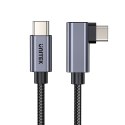 Unitek Kabel USB-C kątowy 90° PD100W 1m