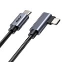 Unitek Kabel USB-C kątowy 90° PD100W 2m